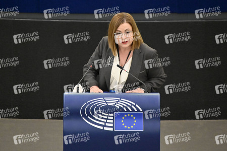 Plenartagung zum Bericht des Weltklimarats im EU-Parlament in Straßburg