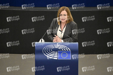 Plenartagung zum Bericht des Weltklimarats im EU-Parlament in Straßburg