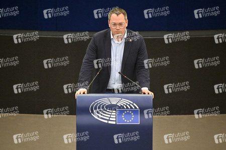 Plenartagung zum Bericht des Weltklimarats im EU-Parlament in Straßburg