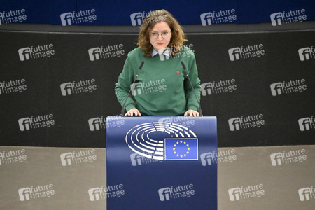 Plenartagung zum Bericht des Weltklimarats im EU-Parlament in Straßburg