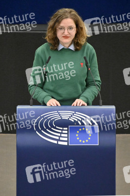 Plenartagung zum Bericht des Weltklimarats im EU-Parlament in Straßburg