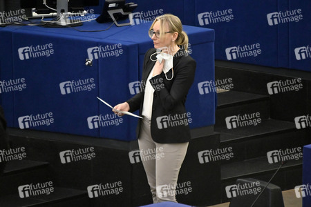 Plenartagung zum Bericht des Weltklimarats im EU-Parlament in Straßburg