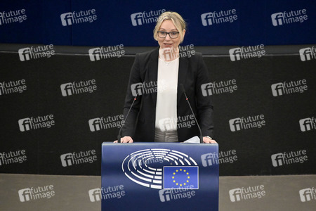 Plenartagung zum Bericht des Weltklimarats im EU-Parlament in Straßburg