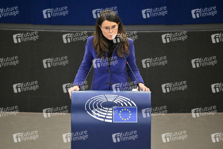 Plenartagung zum Bericht des Weltklimarats im EU-Parlament in Straßburg