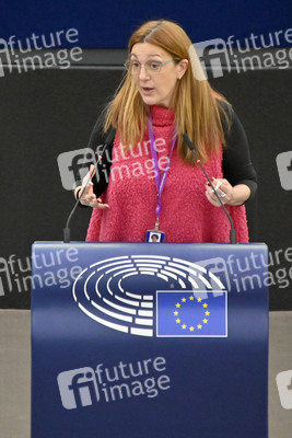 Plenartagung zum Bericht des Weltklimarats im EU-Parlament in Straßburg