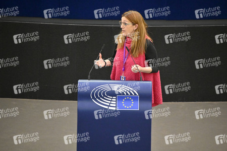 Plenartagung zum Bericht des Weltklimarats im EU-Parlament in Straßburg