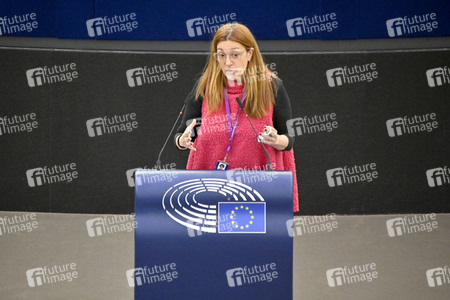 Plenartagung zum Bericht des Weltklimarats im EU-Parlament in Straßburg