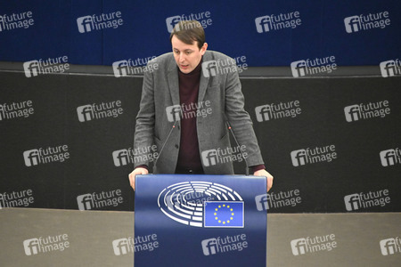 Plenartagung zum Bericht des Weltklimarats im EU-Parlament in Straßburg