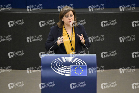 Plenartagung zum Bericht des Weltklimarats im EU-Parlament in Straßburg