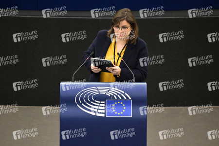 Plenartagung zum Bericht des Weltklimarats im EU-Parlament in Straßburg