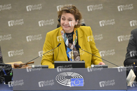 Plenartagung zum Bericht des Weltklimarats im EU-Parlament in Straßburg