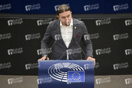 Plenartagung zum Bericht des Weltklimarats im EU-Parlament in Straßburg