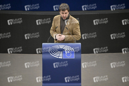 Plenartagung zum Bericht des Weltklimarats im EU-Parlament in Straßburg