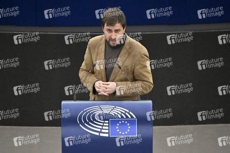 Plenartagung zum Bericht des Weltklimarats im EU-Parlament in Straßburg