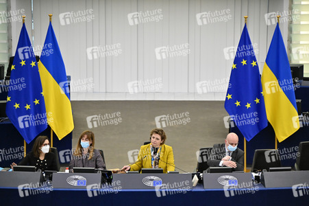 Plenartagung zum Bericht des Weltklimarats im EU-Parlament in Straßburg