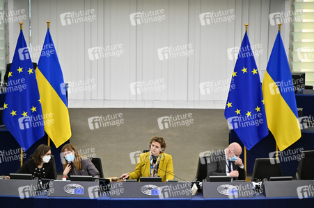 Plenartagung zum Bericht des Weltklimarats im EU-Parlament in Straßburg