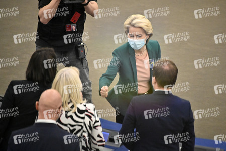 Fragestunde mit Ursula von der Leyen im EU-Parlament in Straßburg