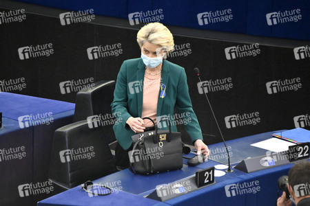 Fragestunde mit Ursula von der Leyen im EU-Parlament in Straßburg