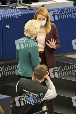 Fragestunde mit Ursula von der Leyen im EU-Parlament in Straßburg