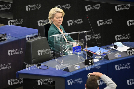 Fragestunde mit Ursula von der Leyen im EU-Parlament in Straßburg