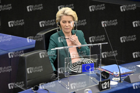 Fragestunde mit Ursula von der Leyen im EU-Parlament in Straßburg