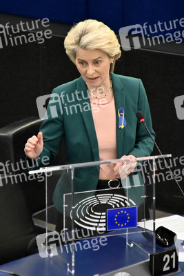 Fragestunde mit Ursula von der Leyen im EU-Parlament in Straßburg