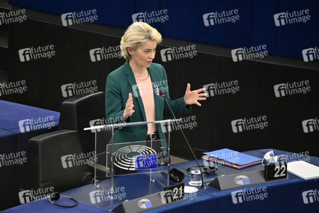 Fragestunde mit Ursula von der Leyen im EU-Parlament in Straßburg