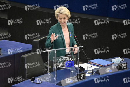 Fragestunde mit Ursula von der Leyen im EU-Parlament in Straßburg