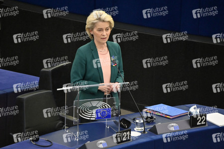 Fragestunde mit Ursula von der Leyen im EU-Parlament in Straßburg