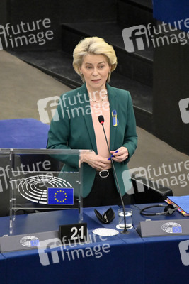 Fragestunde mit Ursula von der Leyen im EU-Parlament in Straßburg