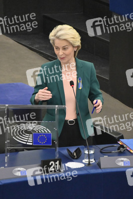 Fragestunde mit Ursula von der Leyen im EU-Parlament in Straßburg