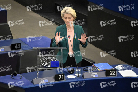 Fragestunde mit Ursula von der Leyen im EU-Parlament in Straßburg