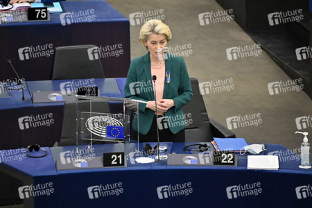 Fragestunde mit Ursula von der Leyen im EU-Parlament in Straßburg