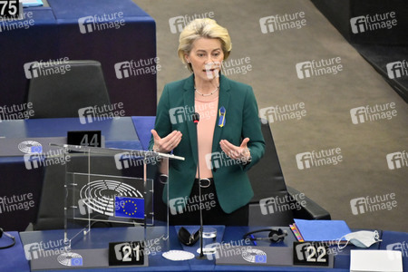 Fragestunde mit Ursula von der Leyen im EU-Parlament in Straßburg