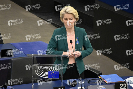 Fragestunde mit Ursula von der Leyen im EU-Parlament in Straßburg