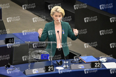 Fragestunde mit Ursula von der Leyen im EU-Parlament in Straßburg