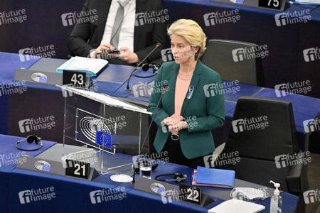 Fragestunde mit Ursula von der Leyen im EU-Parlament in Straßburg
