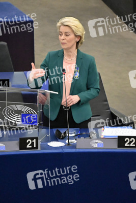 Fragestunde mit Ursula von der Leyen im EU-Parlament in Straßburg