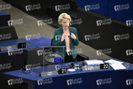 Fragestunde mit Ursula von der Leyen im EU-Parlament in Straßburg