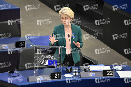 Fragestunde mit Ursula von der Leyen im EU-Parlament in Straßburg