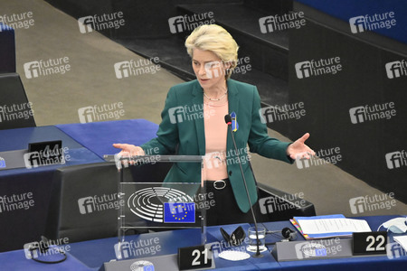 Fragestunde mit Ursula von der Leyen im EU-Parlament in Straßburg