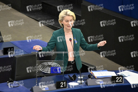 Fragestunde mit Ursula von der Leyen im EU-Parlament in Straßburg