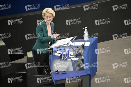 Fragestunde mit Ursula von der Leyen im EU-Parlament in Straßburg