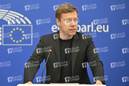 Pressebriefing der Fraktion GUE/NGL im EU-Parlament in Straßburg
