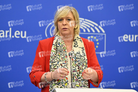 Pressebriefing der Fraktion Renew im EU-Parlament in Straßburg