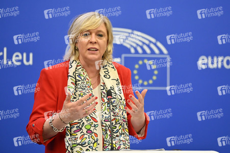 Pressebriefing der Fraktion Renew im EU-Parlament in Straßburg