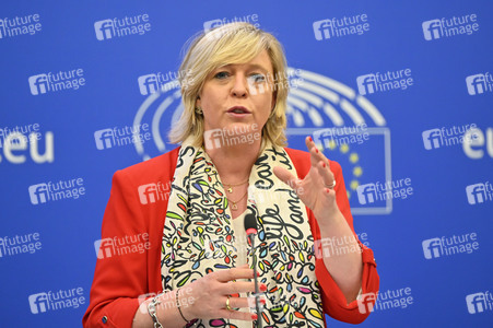 Pressebriefing der Fraktion Renew im EU-Parlament in Straßburg
