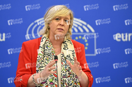 Pressebriefing der Fraktion Renew im EU-Parlament in Straßburg