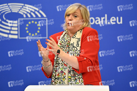 Pressebriefing der Fraktion Renew im EU-Parlament in Straßburg