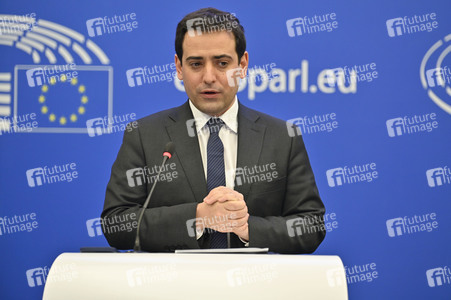 Pressebriefing der Fraktion Renew im EU-Parlament in Straßburg